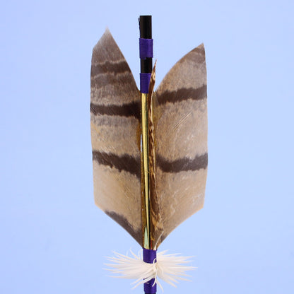 五月人偶单品装饰：箭架装饰，32厘米，棕色漆球猫头鹰