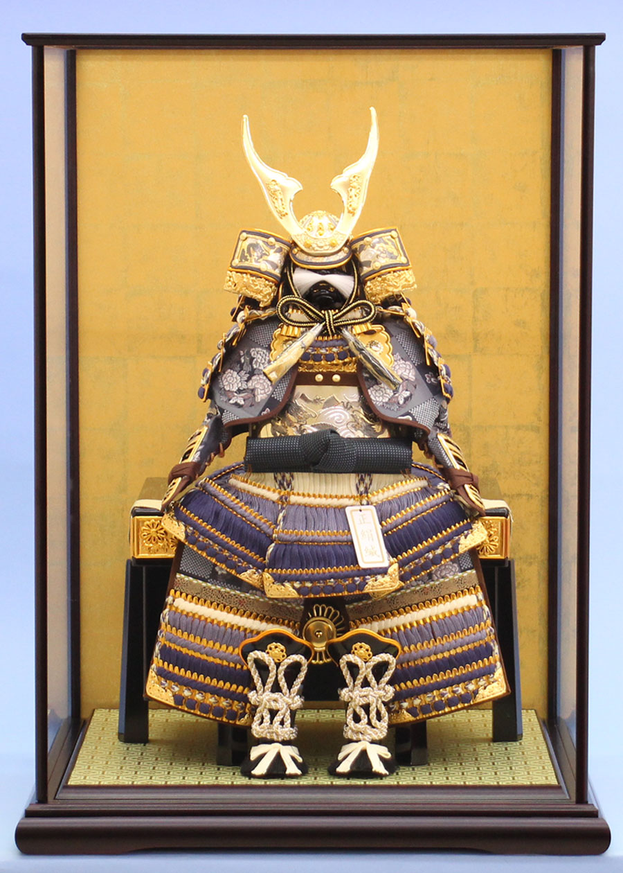 五月人形 単品鎧 高さ 58cm 皇宸作 6号紺碧の鎧 – 寿鳳人形の東芸