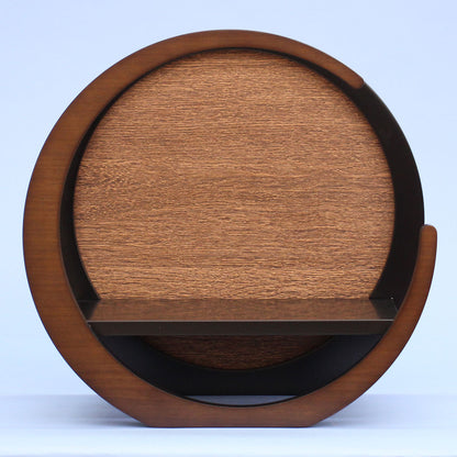 五月人形用 衝立台 幅 35cm 月型台　茶