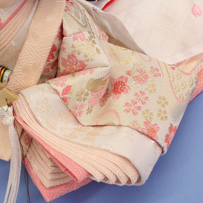 雛人形収納飾り 幅60cm芥子親王収納セット　ピンク６０　ふた式