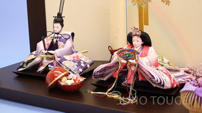 雏人偶平式摆设 宽70cm 京都 第11款 阿拉伯式白亲王人偶 彩虹与月光