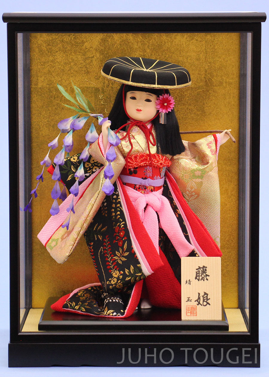 雛人形 舞踊人形 7号 戸付き 藤娘