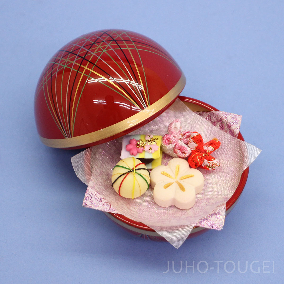 雛人形 平飾り 幅70cm 京十一番 友禅極上刺繍親王 虹に月華｜寿鳳人形