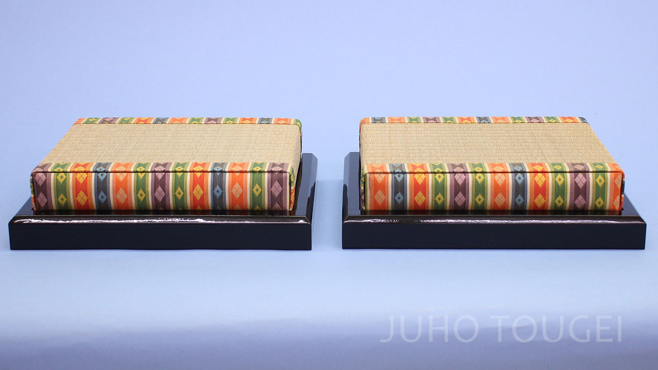 ひな人形 付属品道具 幅27㎝ 小十番 イ草畳親王台 (難あり品)