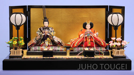 京十二番極上正絹親王　真鍮金平飾り