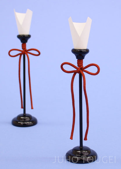 Accessoires pour poupée Hina, bougeoir non allumé 13 cm (en boise)