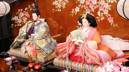 雛人形 平飾り 幅90㎝ 京九番142082　家具調桜