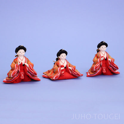 三人官女1 正絹柳三寸　イメージ