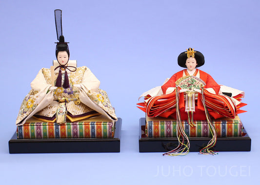 Accessoires pour poupée Hina Largeur 31 cm 10ème papier japonais Miryu tatami Support Prince Impérial