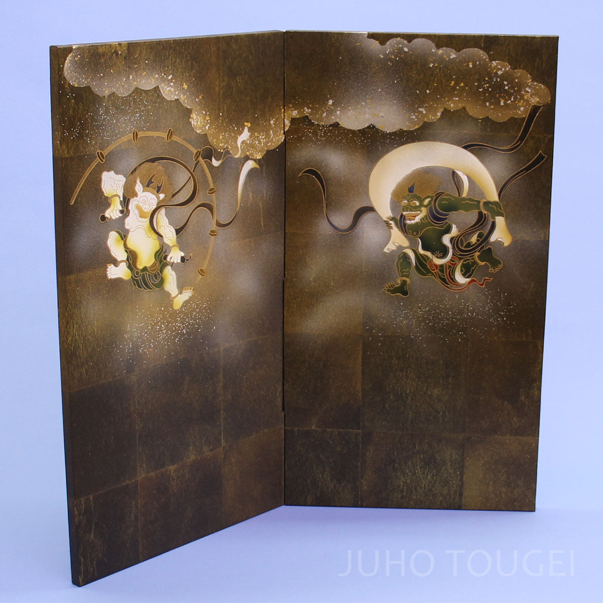 20号二曲袋貼り屏風　風神雷神　イメージ