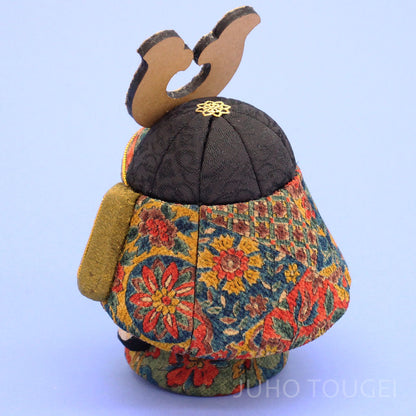 JUHO-TOUGEI  木目込み　ねこ大将　はなまる ゴールド １号