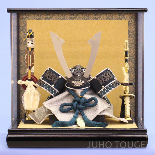 8号銀ミラー兜　R11-30ケース　正面