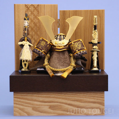 6号穂高　タモ突板収納飾り　正面