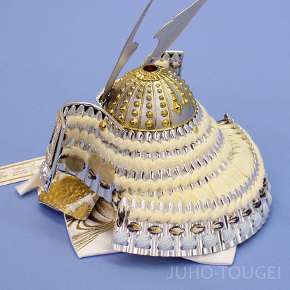 五月人形 単品兜 高さ19cm 皇宸作　６号　白龍兜