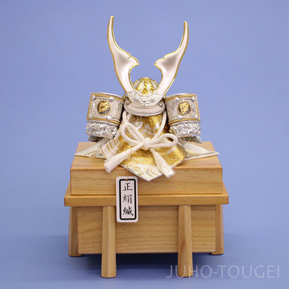 五月人形 単品兜 高さ19cm 皇宸作　６号　白龍兜