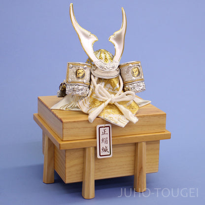 五月人形 単品兜 高さ19cm 皇宸作　６号　白龍兜