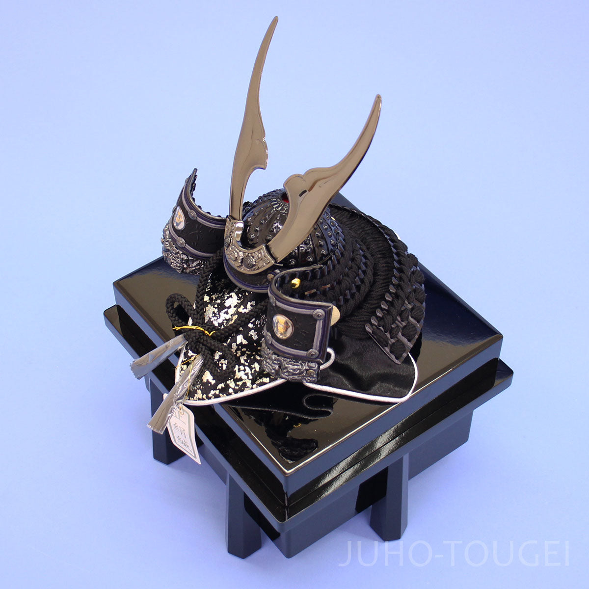 五月人形 単品兜 高さ19cm 皇宸 ６号　黒雲兜