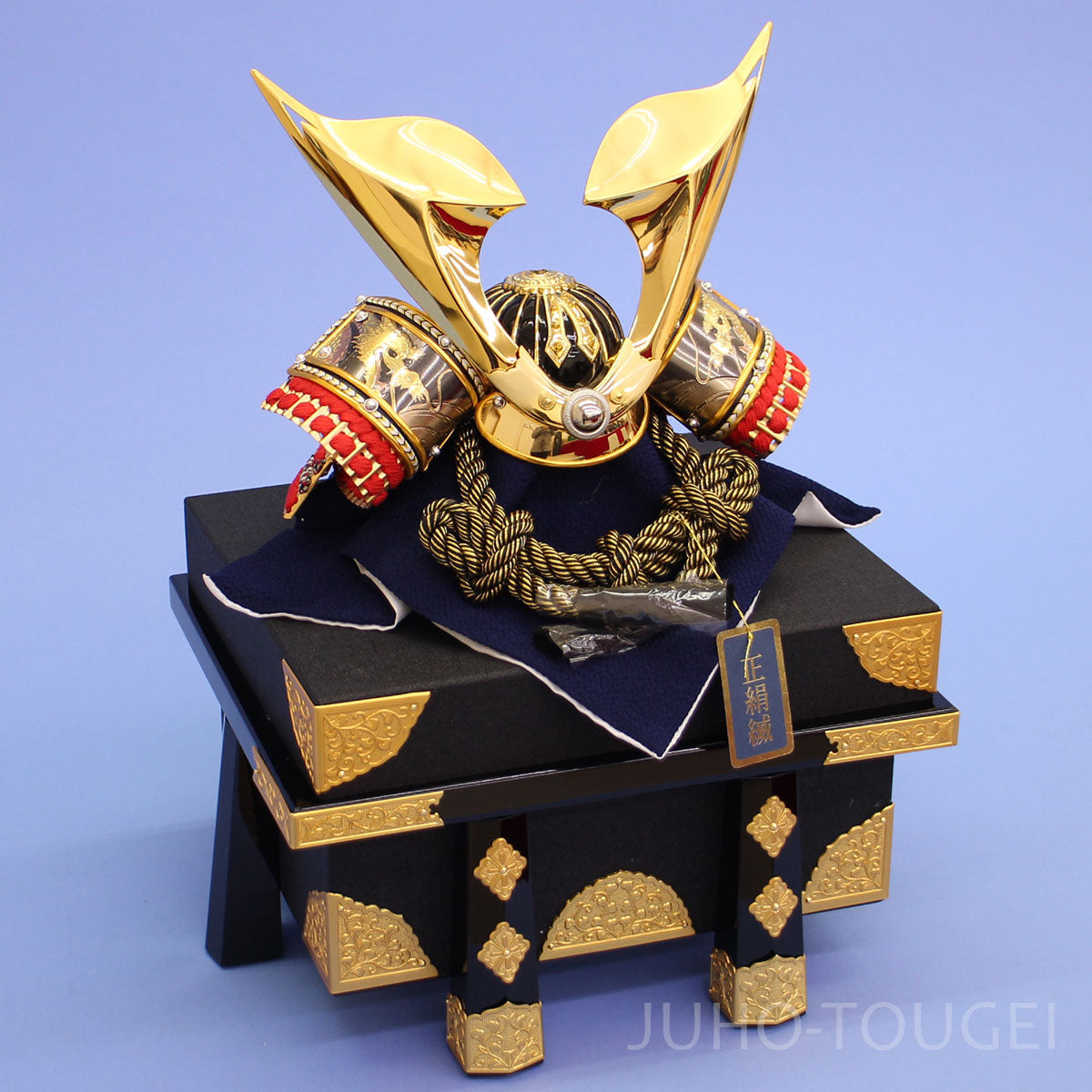五月人形 単品兜 高さ22cm ８号　金つばさ兜