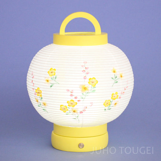 コンパクトな吊り下げタイプ盆提灯 美濃利 ぽてりん 高さ24cm LEDコードレス行灯