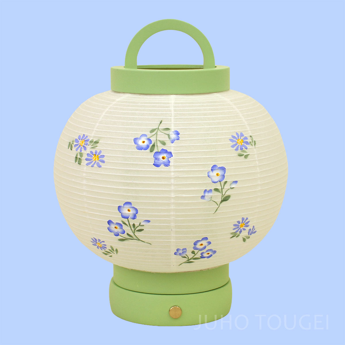行灯　ぽてりん　パステルグリーン無点灯　