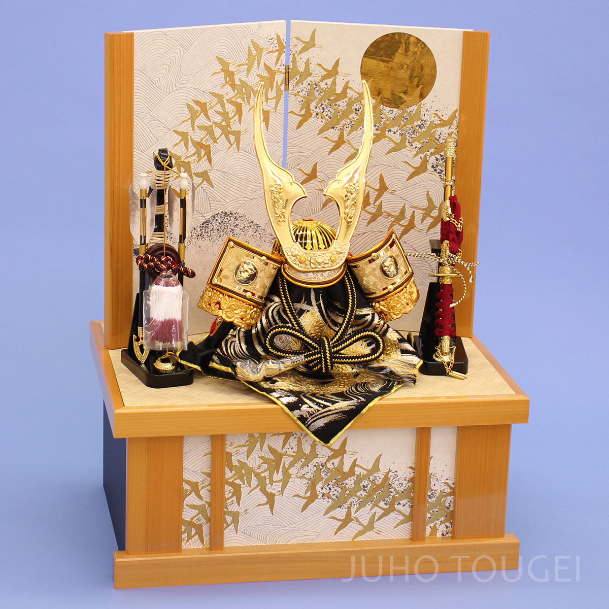 12号茜の龍王ひのき鶴収納飾り　イメージ