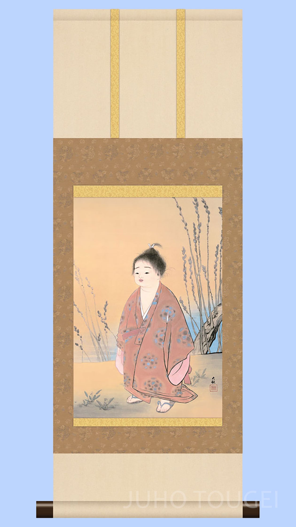 Yokoyama Taikan "Muga (Selflessness)" Mini Hanging Scroll | Masterpiece Art Print