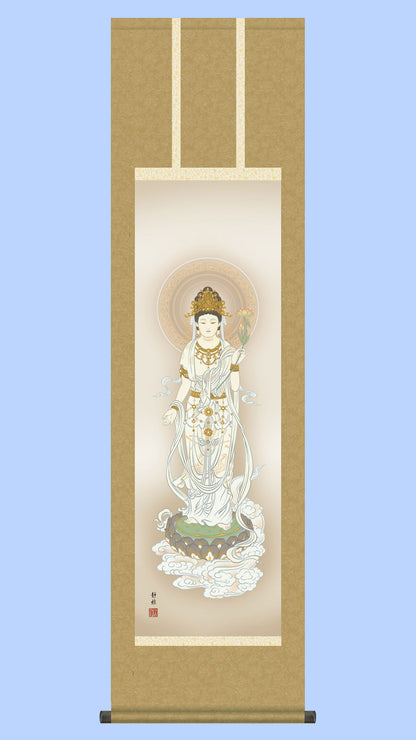 仏画　白衣観音　阿部静雅