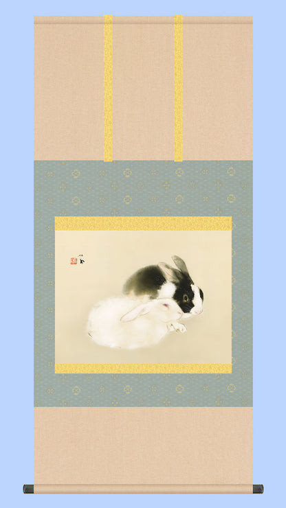 名画複製画掛け軸　宇佐幾　竹内栖鳳