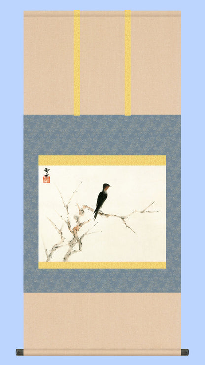 名画複製画掛け軸　つばめ　速水御舟