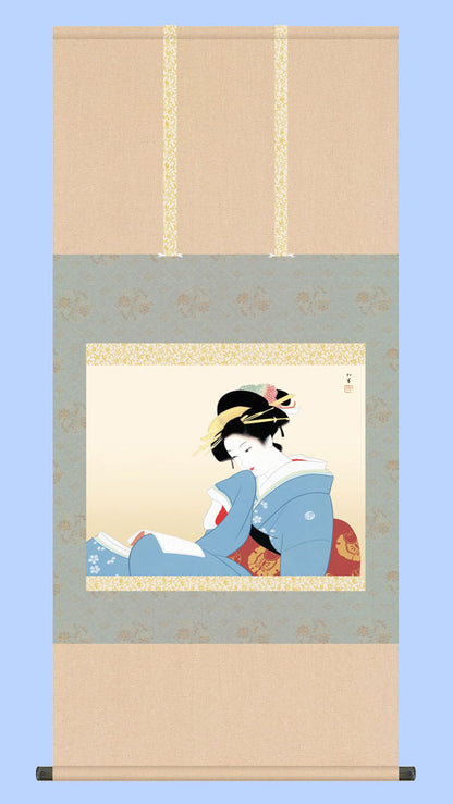 名画掛け軸上村松園つれづれ