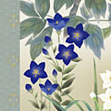 花鸟画挂轴 - 西尾香悦的四季花卉