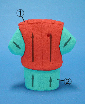 Matériau de poupée kimekomi n° 115 Kaze-no-ko (homme et femme)