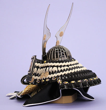 五月人偶兜收纳套装 宽50厘米 紧凑型 8号 烟熏银 传说中的兜角落装饰