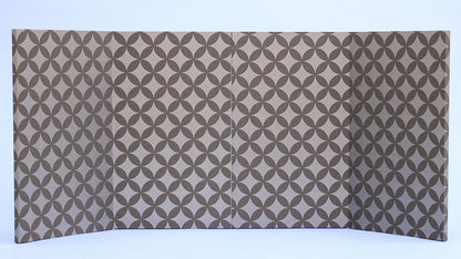 屏風  雛人形 用 9号二曲一双 七宝(黒)