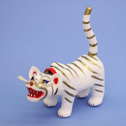 張り子虎　開運白虎（小）