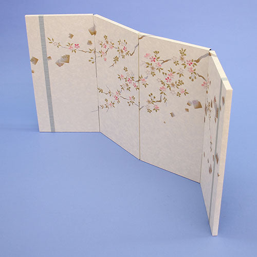 ensemble complet poupée Hina et paravent à plateforme, largeur 60 cm, n° 20, Aozakura