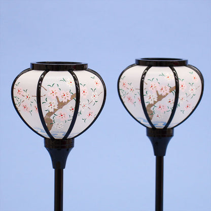 Lanterne poupée Hina (résine) avec cordon lumineux 27 cm 20 pièces