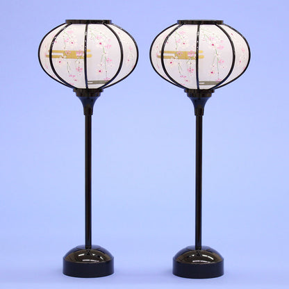 雛人形 ぼんぼり  （樹脂製） 33cm平成2号LEDコードレスやなぎ