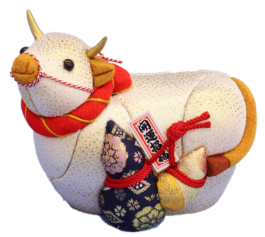 木目込み　キット干支丑（うし） 祝瓢箪 #5