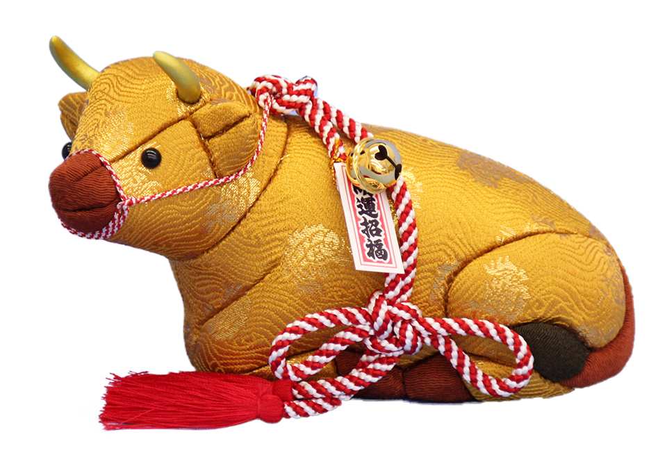 木目込み　干支丑（うし） 希望 #17　セット、完成品