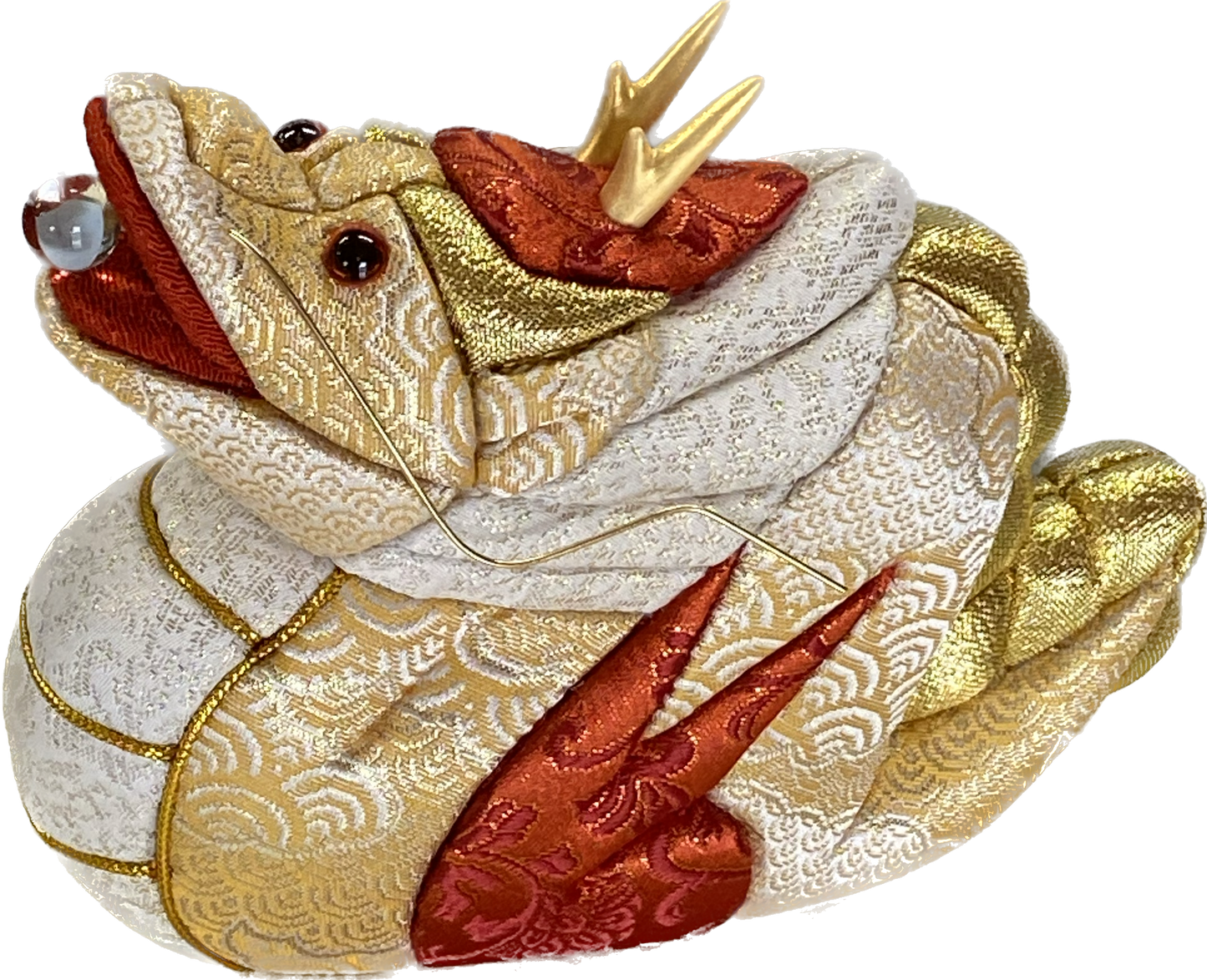 木目込み人形材料キット、完成品　：2024干支辰　勇龍＃２