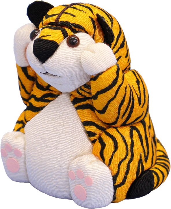 木目込み　干支 寅(とら) No12:健(けん)　セット、完成品