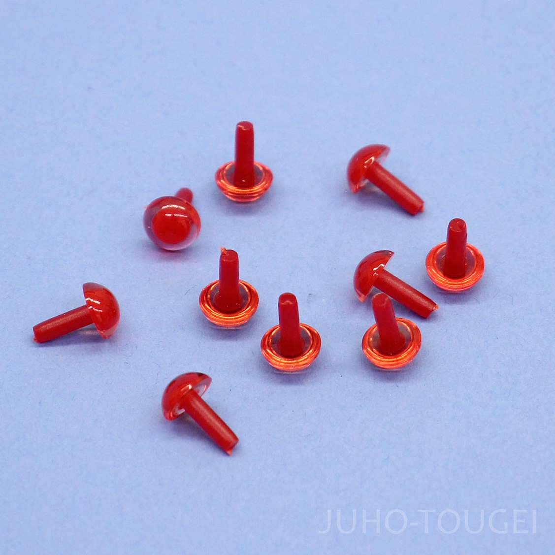 Handicraft Parts ③ Safety Eyes, Set of 10 (red)