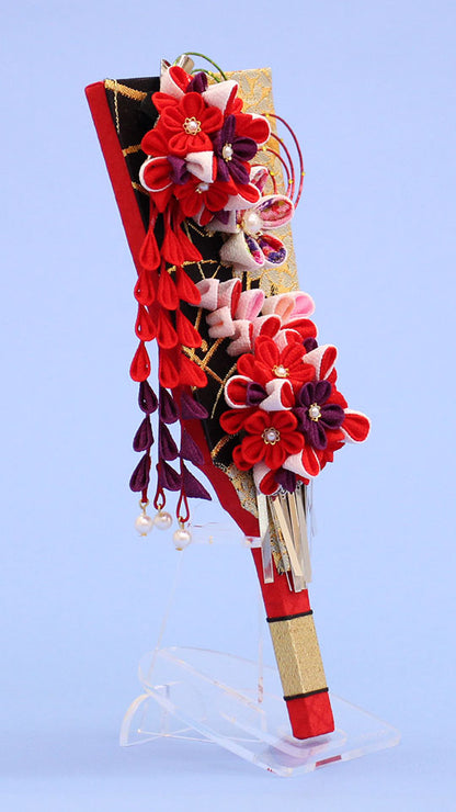 JUHO-TOUGEI 髪飾り羽子板 ゴージャス　アクリルスタンド付き　右から