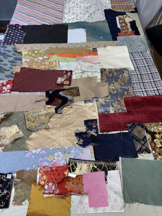 特价锦缎布料碎片・数量限定・F型