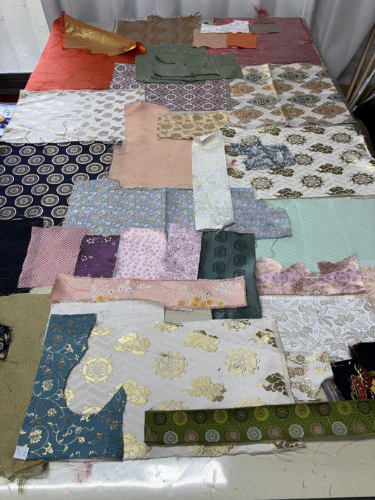 特价锦缎布料碎片・数量限定・D型