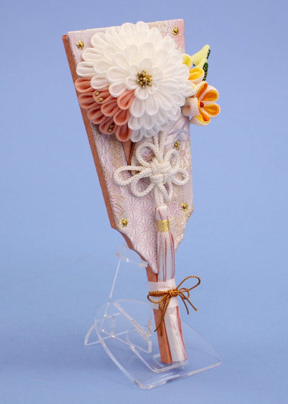 つまみマム羽子板 オレンジ