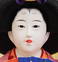 雛人形ケース飾り 五人 芥子春光　姫顔