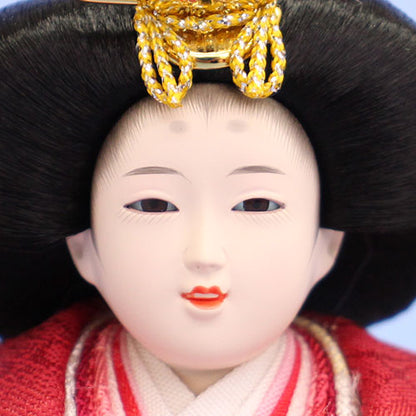 雛人形収納飾り 柳親王家具調ダークブラウン　姫顔