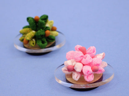 Sakura-tachibana for Hina Dolls, Height 2.5cm, Mini-mini Chirimen Moribana